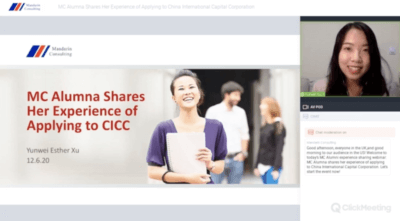 12.6.20 CICC MC Alumna Experience Sharing Webinar