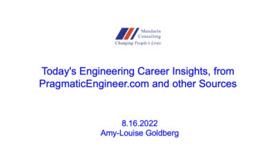 8.16.22 Today’s Engineering Career Insights, from PragmaticEngineer.com and other Sources