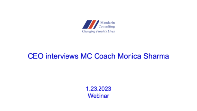 01.23.23 CEO INTERVIEWS MC COACH MONICA SHARMA