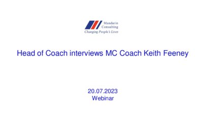 20.07.2023 Head of Coach interviews MC Coach Keith Feeney
